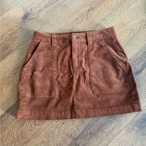 Sanctuary Rust Corduroy Skirt